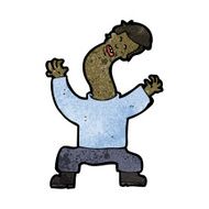 cartoon man with bent neck N4