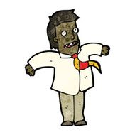 Cartoon Man Shrugging Shoulders N99