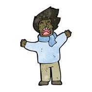 cartoon man in windy weather N3