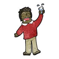 Cartoon Man Drinking N5