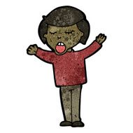 Cartoon Boy Singing N19