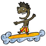 cartoon surfer man N2