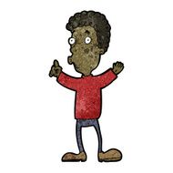 Cartoon Man Asking Question N117