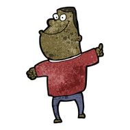 cartoon pointing fat man N2