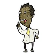 cartoon man with idea N236