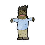 cartoon man with open arms N15