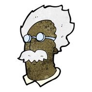 cartoon genius scientist face N2