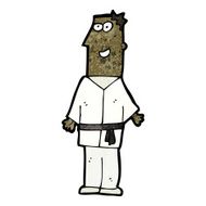 Cartoon Karate Man N11