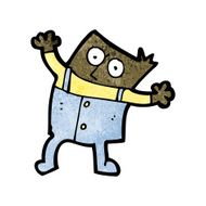 cartoon dancing man N88