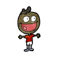 cartoon happy doodle man N23