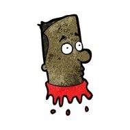 gross severed head cartoon N53