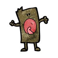 cartoon block head N6