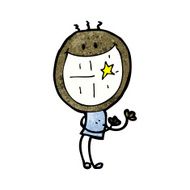 cartoon happy doodle man N26