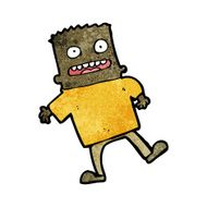 cartoon happy man N733