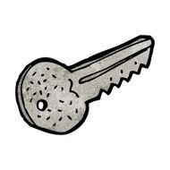 cartoon metal key N5