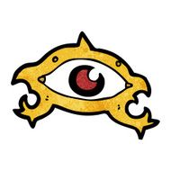 spooky mystic eye cartoon N5