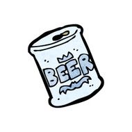cartoon can of beer N6