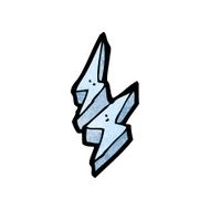 lightning bolts cartoon element