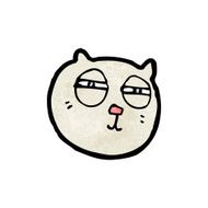 cartoon cat with narrowed eyes N3