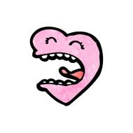 cartoon pink heart N3