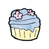 cartoon cupcake N212