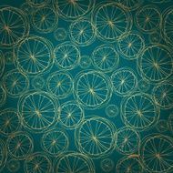 Decorative abstract seamless doodle circle pattern