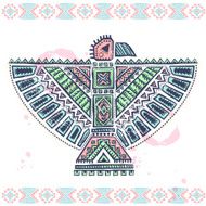 Tribal native ethnic eagle illustration