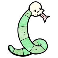 cartoon spooky snake N5
