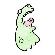 funny spooky ghost cartoon N10