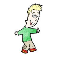 cartoon happy man N734