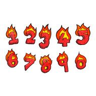 cartoon burning numbers N2