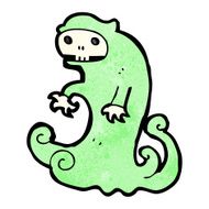 spooky ghost cartoon N43