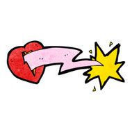 cartoon lightning bolt heart