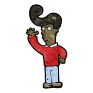 cartoon man with quiff