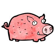 cartoon pink pig N2