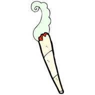 cartoon marijuana cigarette N23