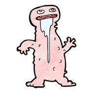 cartoon gross little monster N19