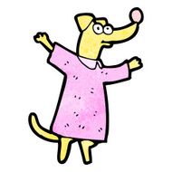 cartoon dog in dress N2
