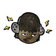 cartoon head with headphones N2