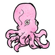 Cartoon Octopus N128