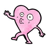 funny pink heart cartoon character N9