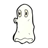cartoon funny ghost N36