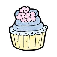cartoon cupcake N214