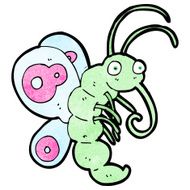 funny cartoon butterfly N21