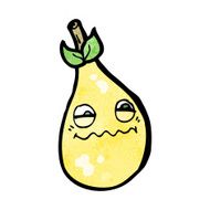 cartoon nervous pear N2