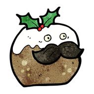 christmas pudding cartoon character N13