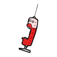 cartoon medical syringe N2
