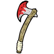 cartoon bloody axe N36