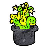 cartoon magic top hat N14