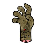 Cartoon Zombie Hand N48